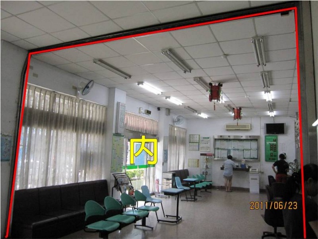 芎林郵局大門廣告(內)